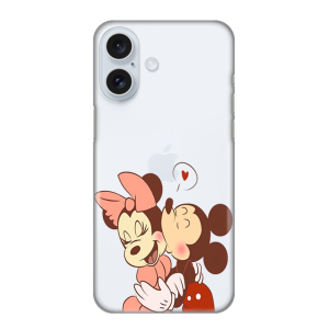 Silikonska Maskica za iPhone 16 Plus - Mouse Kiss