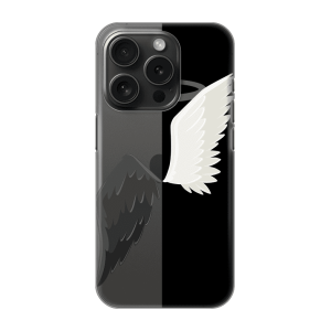 Silikonska Maskica za iPhone 16 Pro Max - Black & White