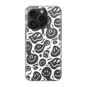 Silikonska Maskica za iPhone 16 Pro Max - White Smiley