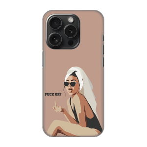 Silikonska Maskica za iPhone 16 Pro Max - F*** off