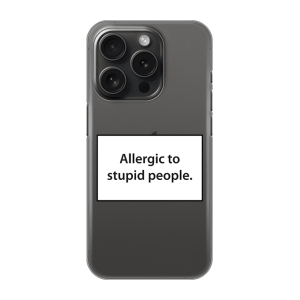 Silikonska Maskica za iPhone 16 Pro - Allergic to Stupid People