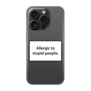 Silikonska Maskica za iPhone 16 Pro Max - Allergic to Stupid People