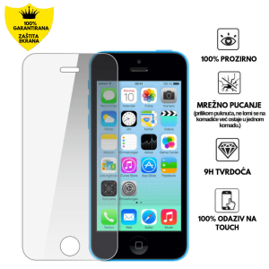 Zaštitno Staklo za ekran za iPhone 5c (2D) - Prozirno