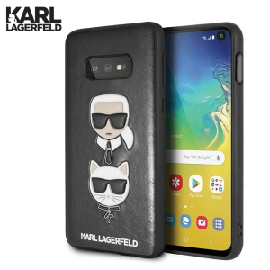 Kožna Karl Lagerfeld Maskica za Galaxy S10 Plus – Crna