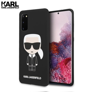Karl Lagerfeld Silicone Ikonik maskica za Galaxy S20 – Crna