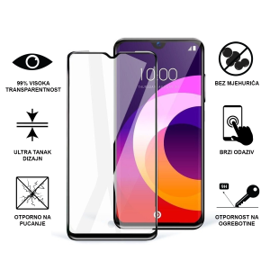 Zaštitno Staklo za ekran za Samsung Galaxy A14/A14 5G (3D Keramičko Staklo) - (Prozirno sa crnim rubovima)