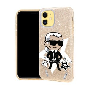 Karl Lagerfeld 3u1 maskica sa šljokicama - lagerfeld12 - zlatna