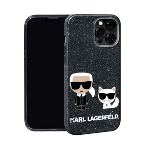 Karl Lagerfeld 3u1 maskica sa šljokicama - lagerfeld13 - crna