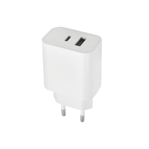 Maxlife zidni adapter - 1x USB - 1x Type C utor (20W) - bijeli