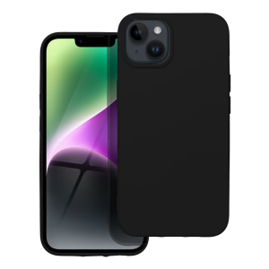 Mekana silikonska maskica za iPhone 14 - Crna
