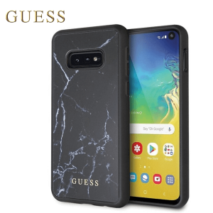 Mramorna GUESS maskica za Galaxy S10e- Crna