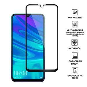 Zaštitno Staklo za ekran za P Smart Plus (2019) / Honor 20 Lite (3D) - (Prozirno sa crnim rubovima)