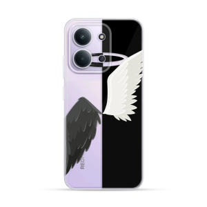 Silikonska Maskica za Redmi 15C - Black & White