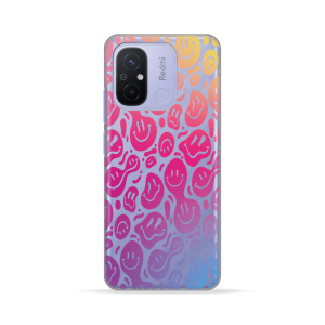 Silikonska Maskica za Redmi 12C / Redmi 11A / Poco C55 - Colorful Smiley