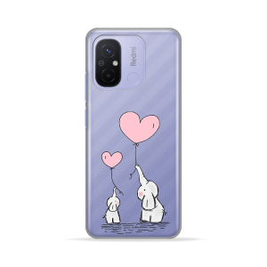 Silikonska Maskica za Redmi 12C / Redmi 11A / Poco C55 - Elephant Heart