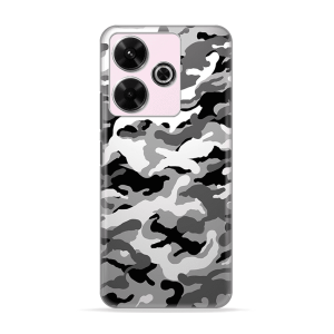 Silikonska Maskica za Redmi 13 (4G) - Camouflage - siva