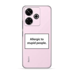 Silikonska Maskica za Redmi 13 (4G) - Allergic to Stupid People