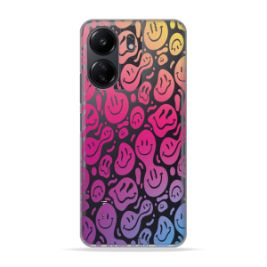 Silikonska Maskica za Xiaomi Redmi 13C - Colorful Smiley