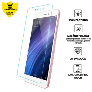 Zaštitno Staklo za ekran za Redmi 4 (4X) (2D) - Prozirno