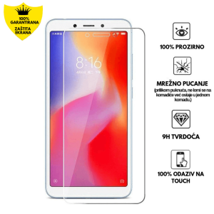 Zaštitno Staklo za ekran za Xiaomi Redmi 6A (2D) - Prozirno