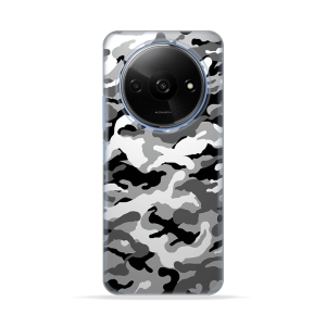 Silikonska Maskica za Redmi A3 - Camouflage - siva