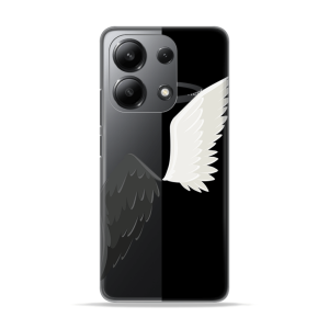 Silikonska Maskica za Redmi Note 13 4G - Black & White