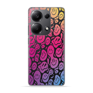 Silikonska Maskica za Redmi Note 13 Pro (4G) - Colorful Smiley