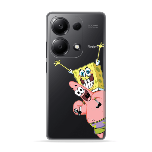 Silikonska Maskica za Redmi Note 13 Pro (4G) - Spognebob & Patrick