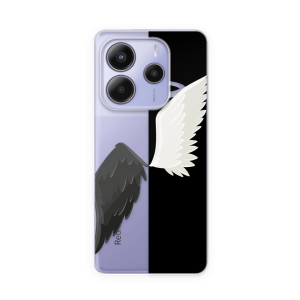 Silikonska Maskica za Redmi Note 14 (4G) - Black & White