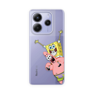 Silikonska Maskica za Redmi Note 14 (5G) - Spognebob & Patrick