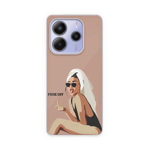 Silikonska Maskica za Redmi Note 14 (5G) - F*** off