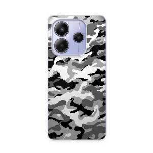 Silikonska Maskica za Redmi Note 14 (5G) - Camouflage - siva