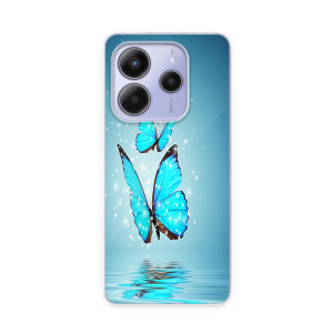 Silikonska Maskica za Redmi Note 14 (4G) - Blue Butterfly