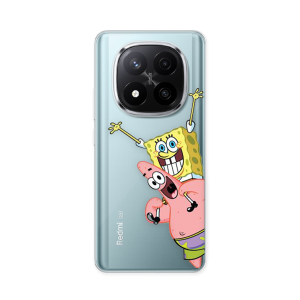 Silikonska Maskica za Redmi Note 14 Pro Plus - Spognebob & Patrick