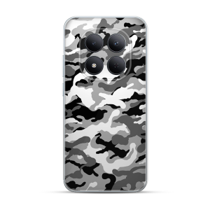 Silikonska Maskica za Redmi Note 15 Pro 5G - Camouflage - siva