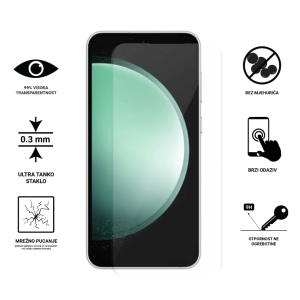 Zaštitno Staklo za ekran za Galaxy S24 FE (2D) - Prozirno