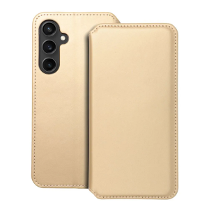 Dual pocket preklopna maskica za Samsung Galaxy S23 FE - Zlatna