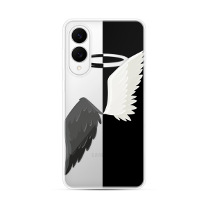 Silikonska Maskica za Galaxy S25 Edge - Black & White