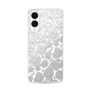 Silikonska Maskica za Galaxy S25 Edge - White Smiley