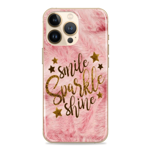 Silikonska Maskica za mobitel - "Smile, sparkle, shine" - S43