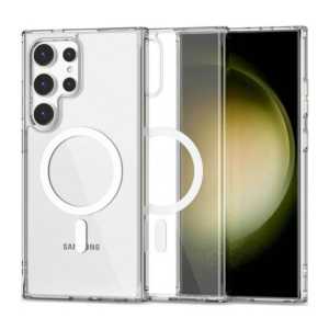 MagSafe Prozirna Silikonska maskica za Samsung Galaxy S24 Ultra