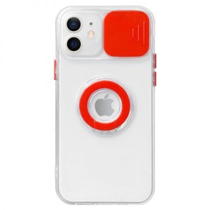 Prozirna Ring Silikonska Maskica s zaštitom za kameru za iPhone 11 Pro Max - Više boja