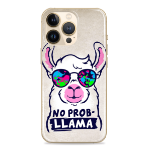 Silikonska Maskica za mobitel - "No problem" Ljama - SZ36