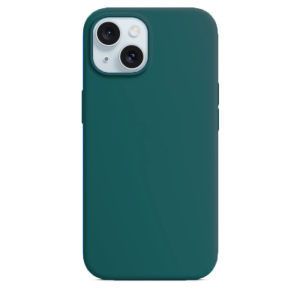Silikonska Maskica za iPhone 15 - Tamno zelena
