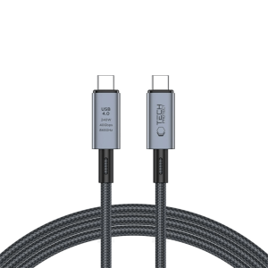 Tech-Protect UltraBoost Max Type C 4.0 na Type C 4.0, 240W 8K 40Gbps 2m kabel - crni