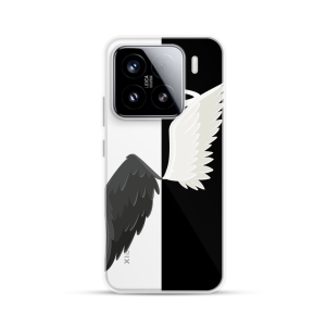 Silikonska Maskica za Xiaomi 15 - Black & White