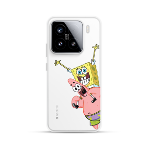 Silikonska Maskica za Xiaomi 15 - Spognebob & Patrick