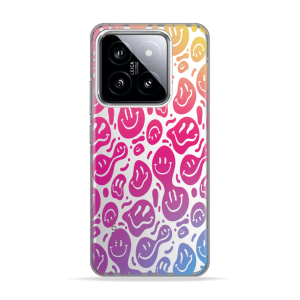 Silikonska Maskica za Xiaomi 14 Pro - Colorful Smiley