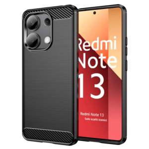 Silikonska Carbon Maskica za Redmi note 13 Pro (4G) - Crna
