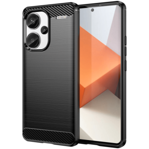 Silikonska Carbon Maskica za Redmi note 13 Pro Plus (5G) - Crna